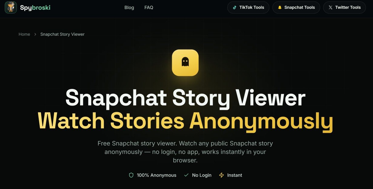 spybrosky free snapchat story viewer