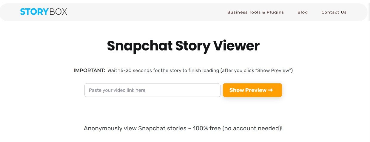 storybox snapchat story viewer